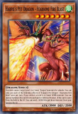 Harpie's Pet Dragon - Fearsome Fire Blast LDS3-EN138