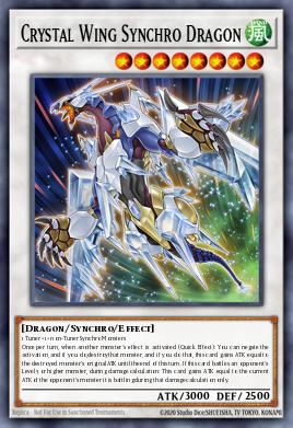Crystal Wing Synchro Dragon SHVI-EN049