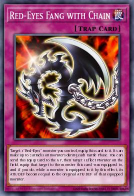 Red-Eyes Fang with Chain LEDU-EN004