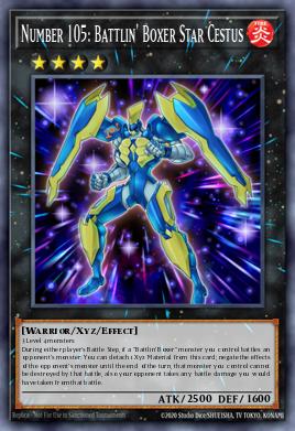 Number 105: Battlin' Boxer Star Cestus LTGY-EN051