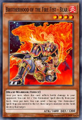 Brotherhood of the Fire Fist - Bear CBLZ-EN024