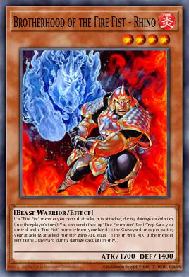 Brotherhood of the Fire Fist - Rhino LTGY-EN028